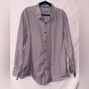 Tasso Elba Men's Casual Geometric Button-Down Shirt